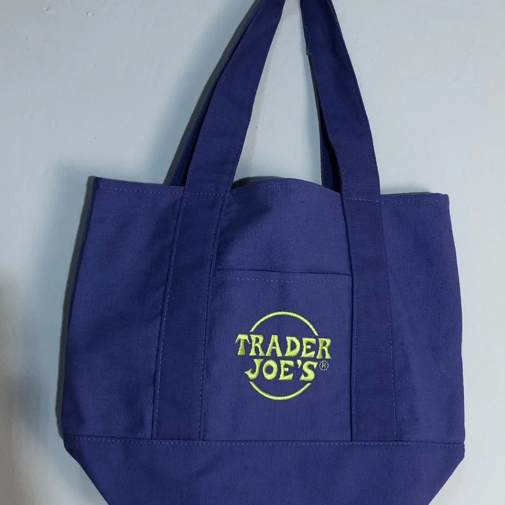 NWT Trader Joe’s Limited EditionTote Bag Mini Purple NEW